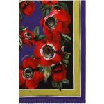 Pañuelos Estampados morados de algodón floreados Dolce & Gabbana con motivo de flores para mujer 