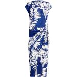 Vestidos azules de lino de lino maxi manga corta con escote cruzado floreados Ralph Lauren Polo Ralph Lauren con motivo de flores talla M para mujer 