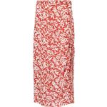 Faldas rojas de viscosa de cintura alta rebajadas floreadas Ralph Lauren Polo Ralph Lauren fruncido con motivo de flores talla XS para mujer 
