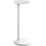 Lámparas blancas de metal de mesa minimalista lacado Flos 