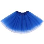 Faldas asimétricas azules de poliester talla M para mujer 