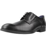 Zapatos negros con puntera redonda con cordones formales Fluchos talla 40 para hombre 