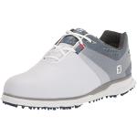 FootJoy Pro SL Sport, Zapatos de Golf Hombre, Blanco/Gris, 41 EU