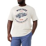 Ford Mustang American Classic Camiseta, Beige (Natural Nat), Medium (Talla del Fabricante: Medium) para Hombre