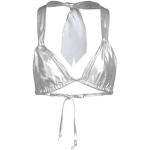 Bikinis triángulo plateado de poliester Forte Forte talla XXS para mujer 