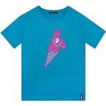 Fortnite Camiseta de Manga Corta para Niños Azul 14-15 Años
