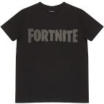 Fortnite Text-Logo Jungen T-Shirt Schwarz Camiseta, 9-10 Jahre para Hombre
