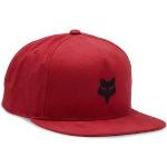 Gorras estampadas rojas con logo Fox Head para hombre 
