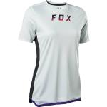 Camisetas grises de poliester de manga corta manga corta FOX talla L de materiales sostenibles para mujer 