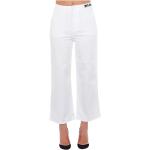 Frankie Morello, Pantalones Cortos de Cintura Alta Versátiles White, Mujer, Talla: XS
