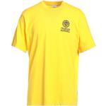 Camisetas amarillas de algodón de manga corta manga corta con cuello redondo con logo FRANKLIN & MARSHALL talla L para hombre 