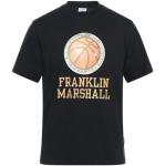 Camisetas negras de algodón de manga corta manga corta con cuello redondo FRANKLIN & MARSHALL talla XS para hombre 