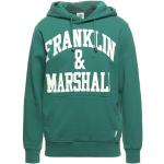 Sudaderas verdes de algodón con capucha manga larga con logo FRANKLIN & MARSHALL talla XS para hombre 
