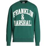 Sudaderas estampadas verdes de algodón tallas grandes manga larga con cuello redondo con logo FRANKLIN & MARSHALL talla XXL para hombre 