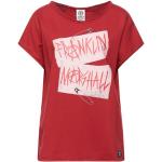 Sudaderas estampadas rojas de algodón manga corta con cuello redondo FRANKLIN & MARSHALL talla XS para mujer 