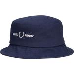 Sombreros azul marino de algodón con logo Fred Perry talla M para mujer 