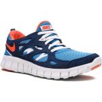 Zapatillas azules de tejido de malla con cordones con cordones con logo Nike Free Run 2 para mujer 