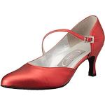 Zapatos rojos de baile latino talla 17,5 infantiles 