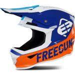 Freegun XP4 Attack Casco de Motocross, azul-naranja, tamaño S