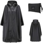 Abrigos negros con capucha  impermeables, transpirables Doblados Talla Única para mujer 