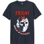 Friday the 13th Uxfridmts001 Camiseta, Azul Marino, L para Hombre