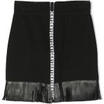 Faldas infantiles negras de viscosa rebajadas informales con logo DKNY para niña 