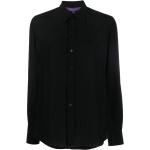 Camisas negras de seda de seda  rebajadas Ralph Lauren Collection talla XS para mujer 
