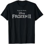 Camisetas negras de encaje con encaje  Frozen con logo talla S para hombre 