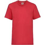 Fruit of the Loom Value T, Camiseta Niño, Rojo (Rot - Rot), 9-11 años