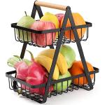Chefarone frutero de 2 pisos - Cesta de frutas metálica para mostrador y  organizador cocina – Fruteros de