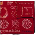 Pañuelos Estampados rojos de seda chanel Talla Única para mujer 