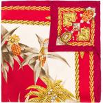 Pañuelos Estampados rojos de seda vintage Cartier Talla Única para mujer 