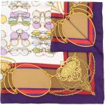 Pañuelos Estampados morados de seda con logo Gucci Talla Única para mujer 