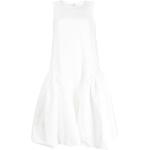 Vestidos blancos de poliester con vuelo rebajados sin mangas con cuello redondo Comme des Garçons talla M para mujer 