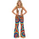 Disfraces multicolor de Halloween tallas grandes hippie talla S para mujer 