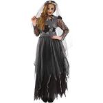 Disfraces negros de zombie tallas grandes floreados talla XL para mujer 