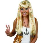 Pelucas de disfraces hippie con trenzado Talla Única para mujer 