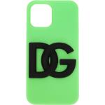 Fundas verdes fluorescentes de silicona para iPhone 13 con logo Dolce & Gabbana para hombre 