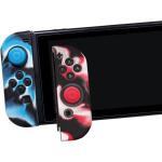 Funda + grips - Ardistel Silicone Sleeve Gamer Kit, Para Nintendo Switch, Joy-Con, Silicona, Azul, Rojo