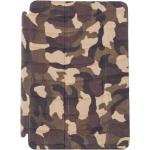 Fundas iPad mini marrones militares con logo Fornasetti para mujer 