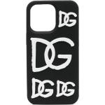 Fundas negras de silicona para iPhone 13 con logo Dolce & Gabbana para hombre 