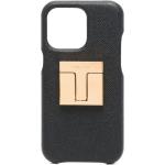 Fundas negras de poliuretano para iPhone 8 con logo Tom Ford para hombre 