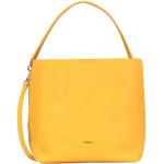Bolsos amarillos de cuero de moda con logo FURLA para mujer 