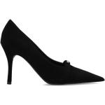 Zapatos negros de goma de tacón con logo FURLA talla 39 para mujer 