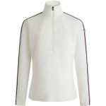 Camisetas blancas de jersey de cuello alto con cuello alto de punto talla L para mujer 
