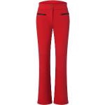 Pantalones rojos de sintético de esquí impermeables, transpirables, cortavientos acolchados talla XS para mujer 
