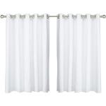 Accesorios blancos de poliester para cortinas con forro 