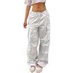 Pantalones blancos de poliester de cintura alta vintage talla XS para mujer 