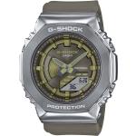 Relojes grises de acero inoxidable de pulsera con correa de acero Casio G-Shock 