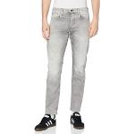 Jeans grises de corte recto ancho W30 G-Star 3301 raw para hombre 